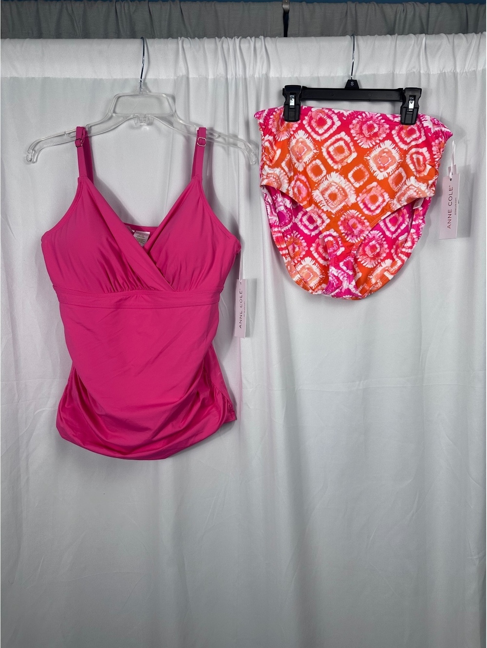 Anne Cole Tankini Set Top Size 38C/40B, Bottoms Size XL